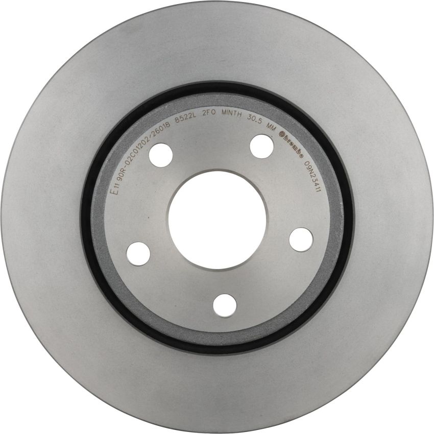 Brembo KT00842 Brembo ceramic brake pad and UV coated vented  brake disc kit
