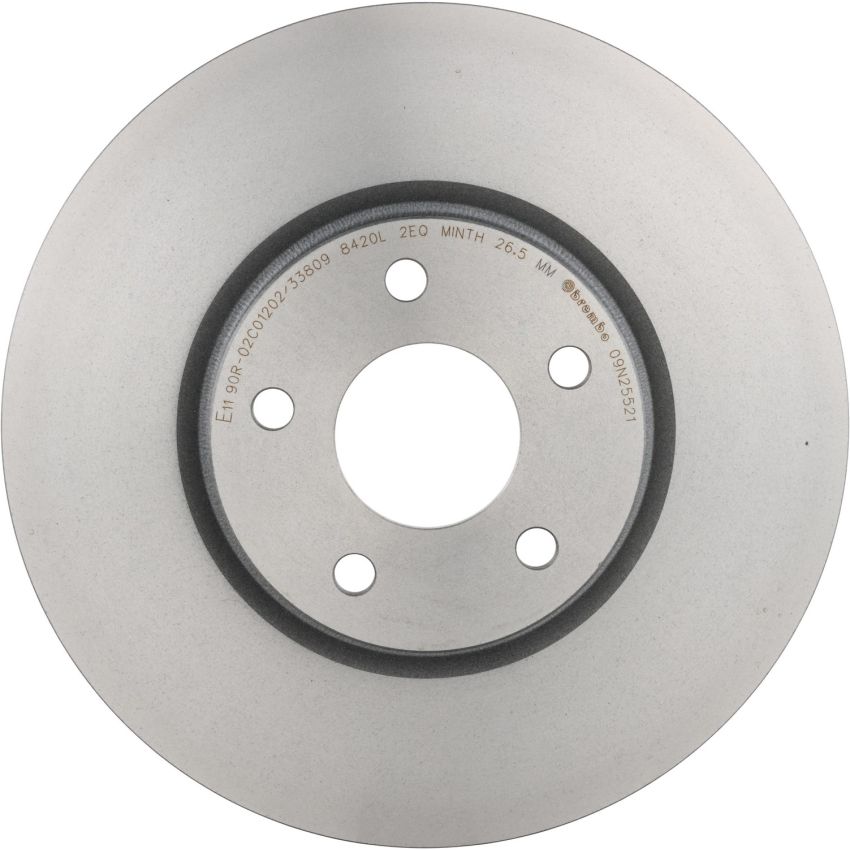 Brembo KT00952 Brembo ceramic brake pad and UV coated vented  brake disc kit