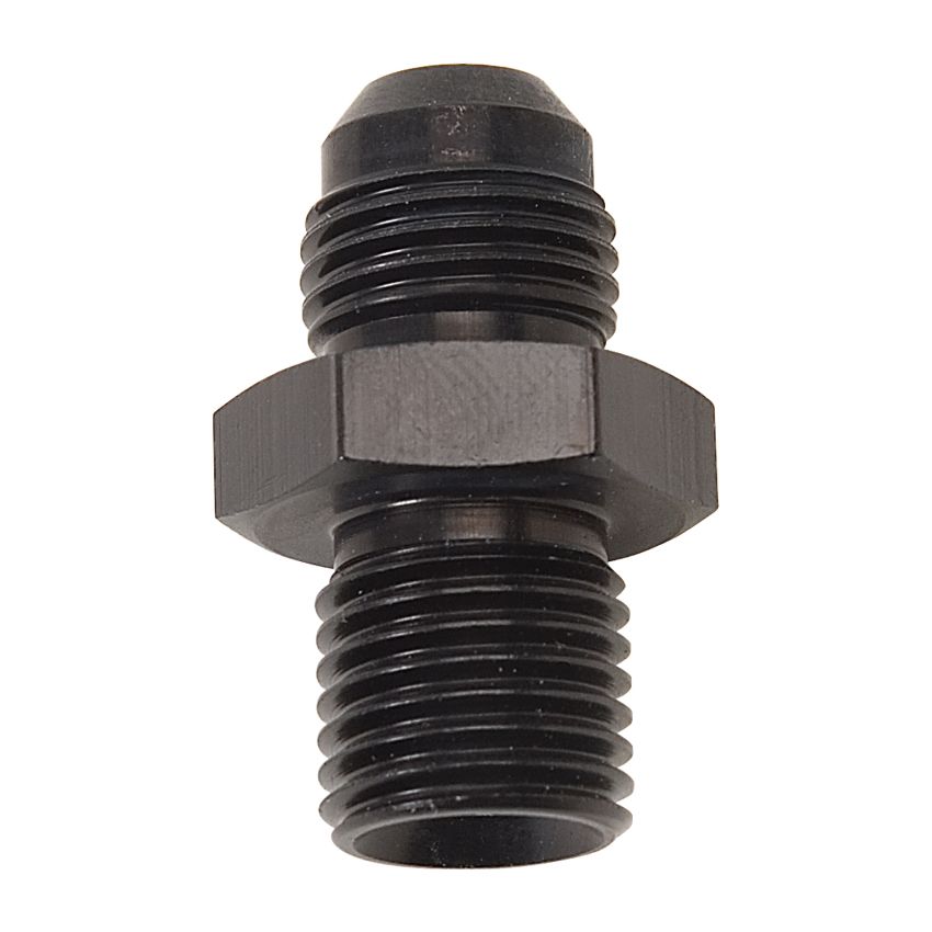 Russell Performance -6 AN Flare to 14mm x 1.5 Metric Thread Adapter (Black )