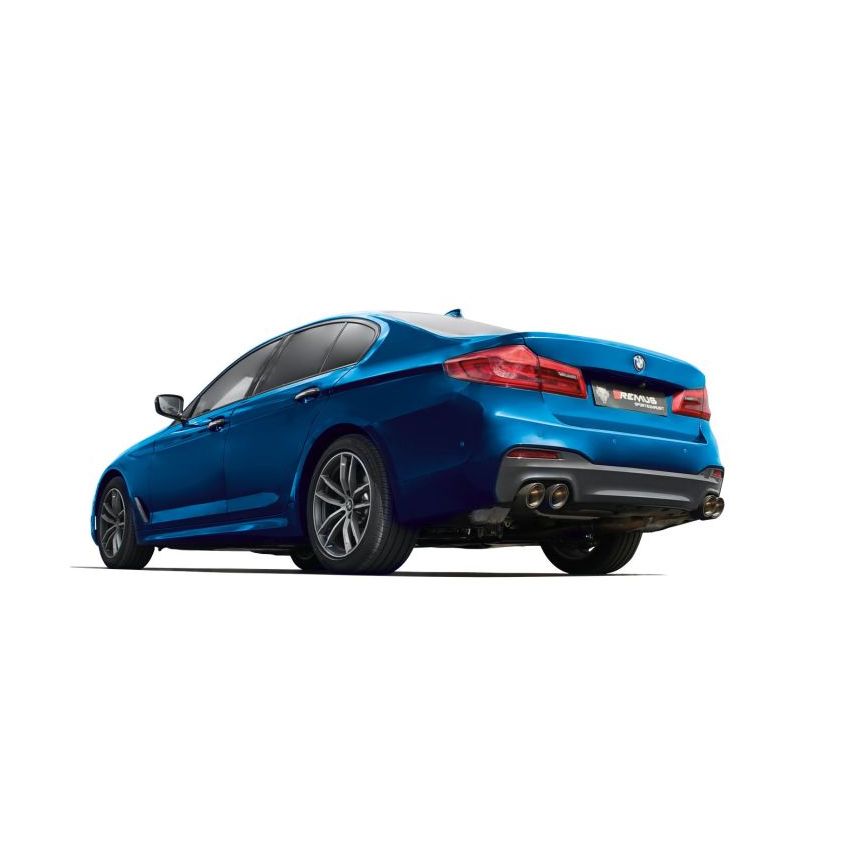 Remus 089017 1500 2017 BMW M550I xDrive G30 Sedan 4.4L (N63R) Axle Back Exhaust (Tail Pipes Req)