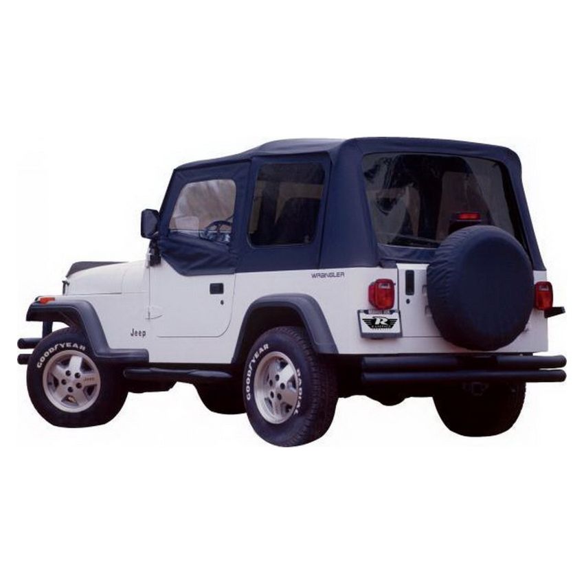 Rampage 68215 1976-1983 Jeep CJ5 Complete Top - Black Denim