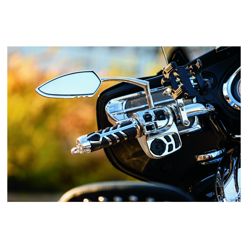 Kuryakyn 1713 Raised Mirror Adaptors Metric Models (Excluding Yamaha) Chrome