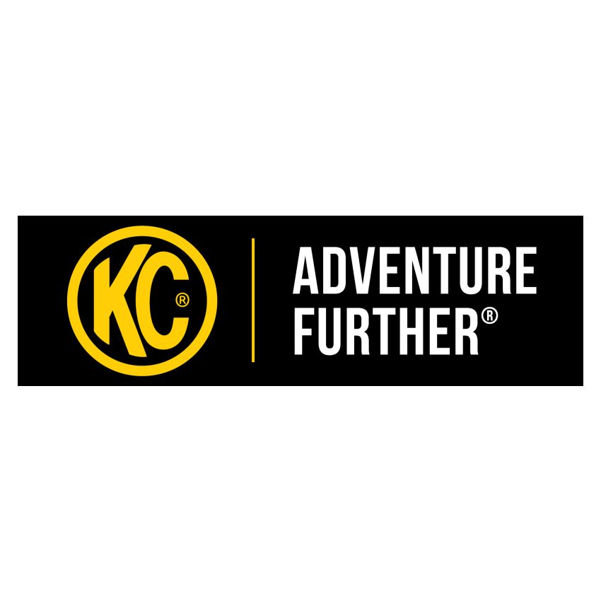 KC HiLiTES 17in. x 60in. Banner - Black w/Yellow