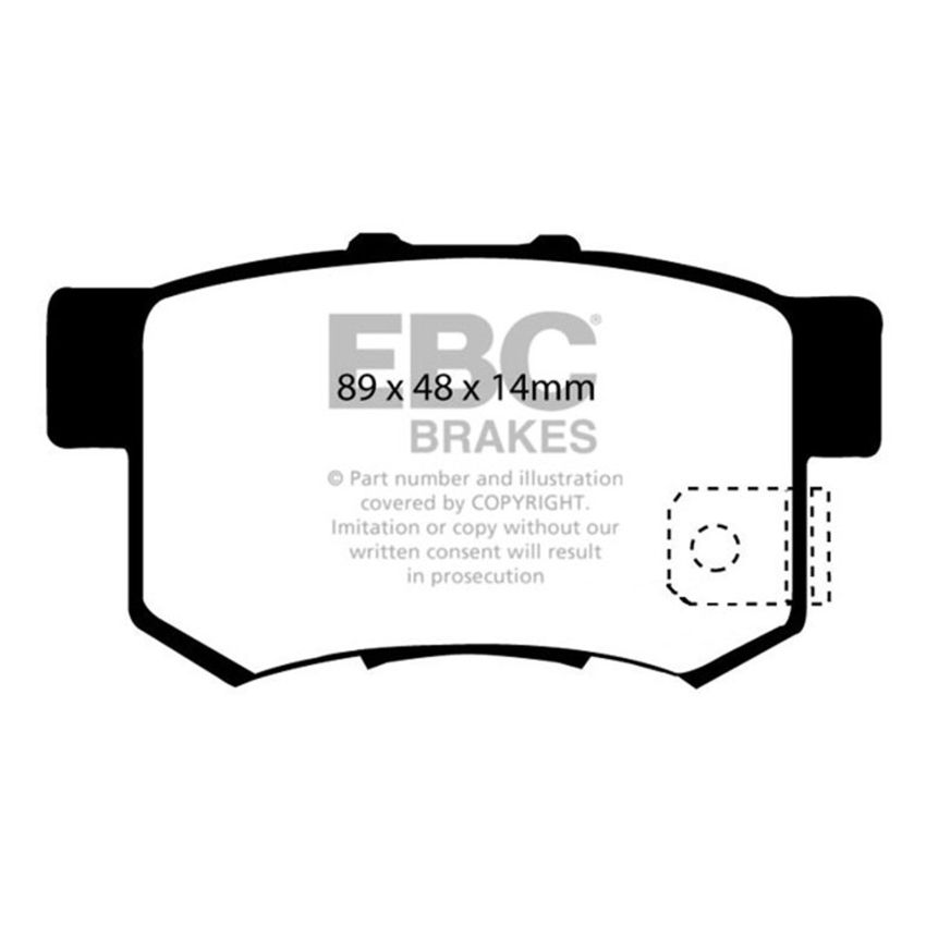 EBC DP21193 97 Acura CL 2.2 Greenstuff Rear Brake Pads