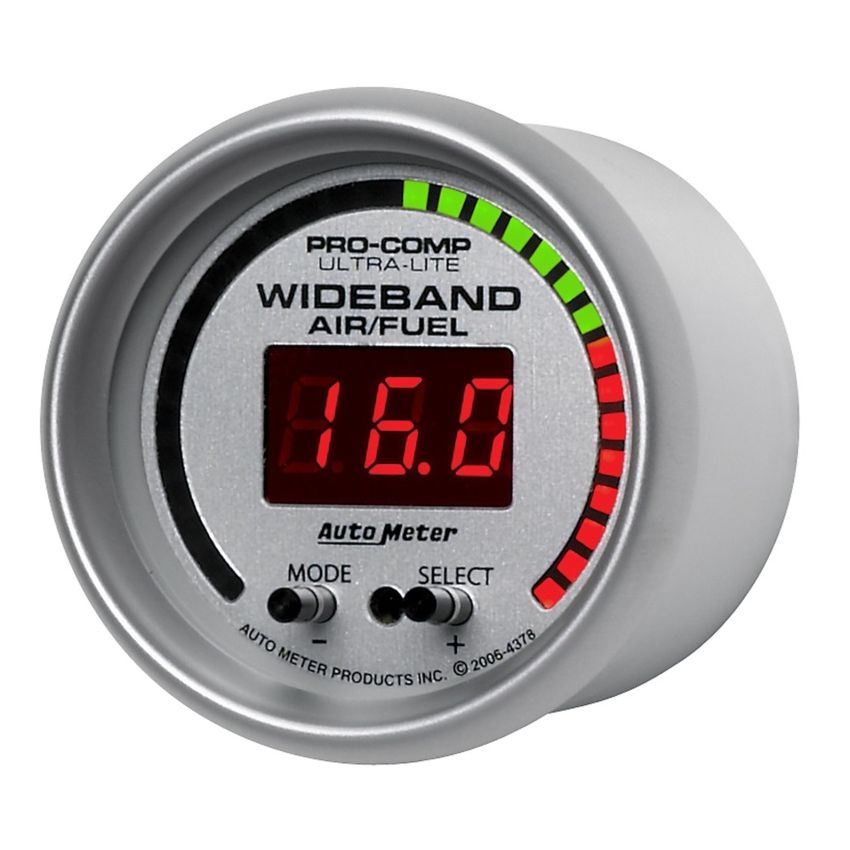 AutoMeter 4378 GAUGE, AIR/FUEL RATIO-PRO, 2 1/16