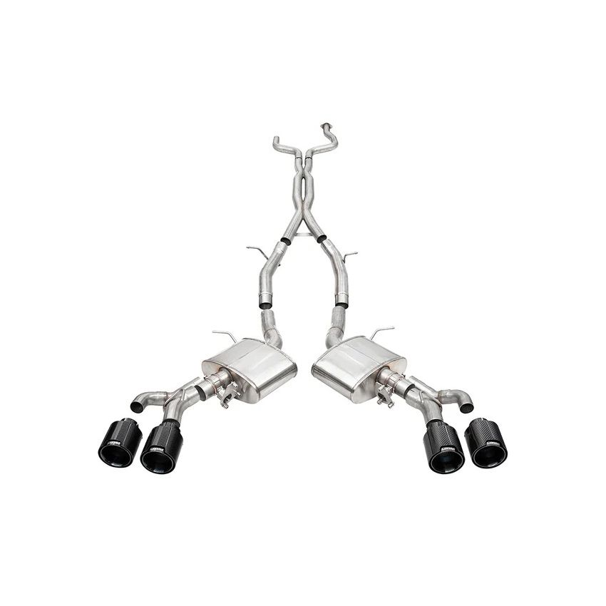 CORSA Performance 21317CFBLK Corsa 22-25 Cadillac CT4 V Blackwing 3in Active Valve Cat-Back - 4.5in Carbon Fiber Black Tip