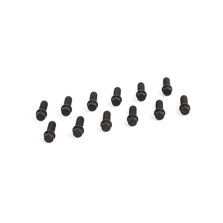 Cometic Gasket CF1012 Cometic Header Bolts 3/8 - 16 x 1in Grade 5 Black Oxide Finish With Compact Hex Head