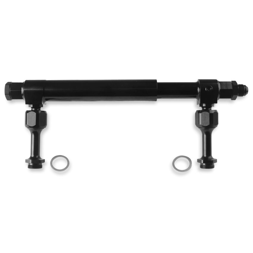 EARLS EARAT105008ERL #8an Adj. Fuel Log - Billet Aluminum Black