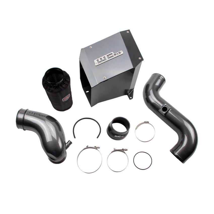 Wehrli WCF100302-GB 2006-2007 LBZ Duramax 4in Intake Kit with Air Box Stage 2 Gloss Black