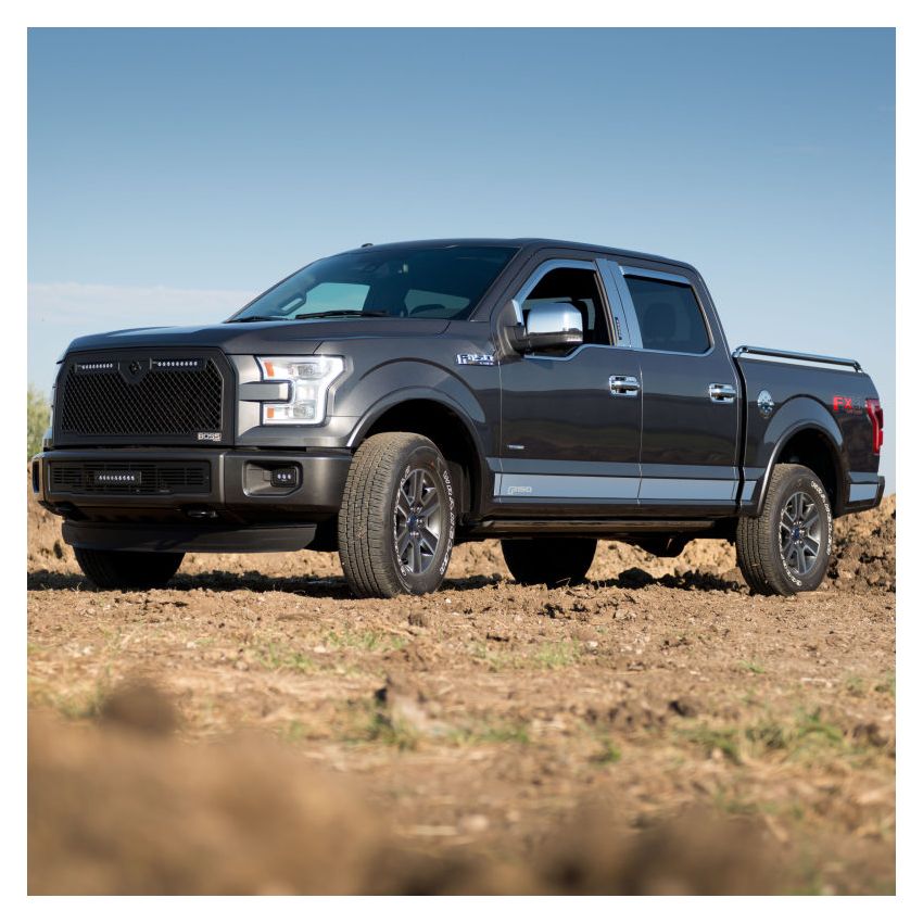 Putco 2021 Ford F-150 Super Crew 5.5ft Short Box Ford Licensed SS Rocker Panels (4.25in Tall 12pc)