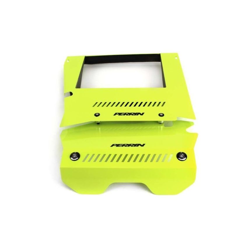 Perrin 15-16 Subaru WRX Engine Cover Kit - Neon Yellow