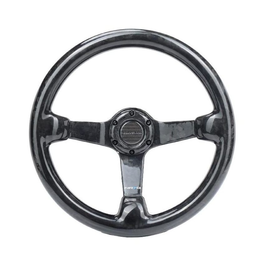 NRG Forged Carbon Fiber Steering Wheel (350mm / 3in. Deep)