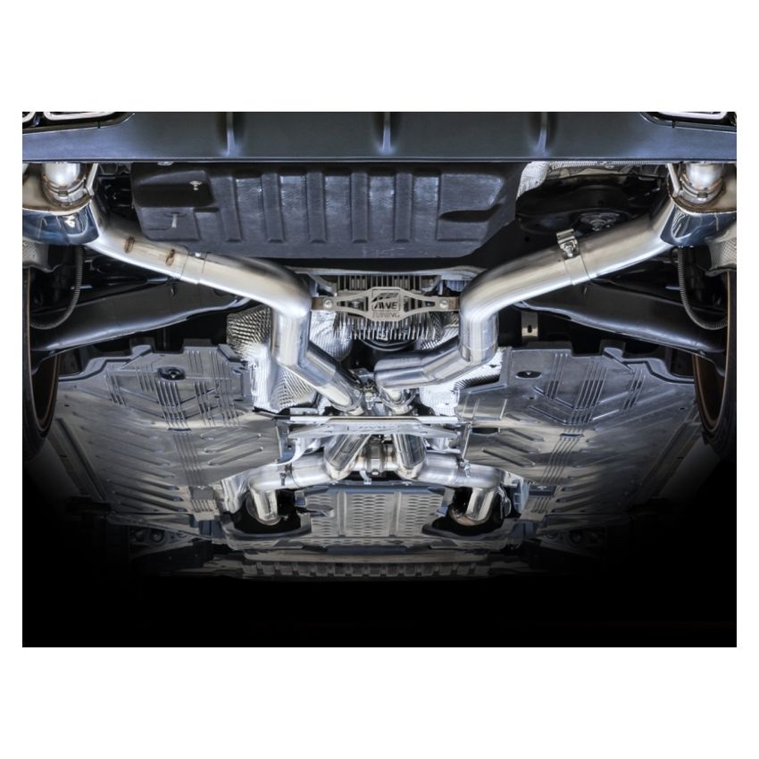AWE Tuning 3025-11004 2019+ Mercedes-Benz C63 AMG Sedan (W205) SwitchPath Cat-Back Exhaust - No Tips