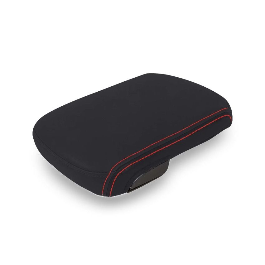 PRP 12-15 Center Console Cover Toyota Tacoma - Black with Red Stitching