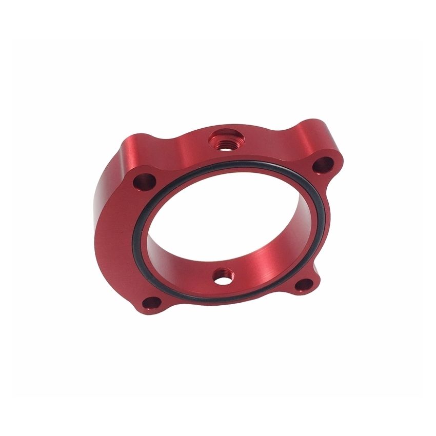 Torque Solution Throttle Body Spacer (Red): Kia Optima 2.0T