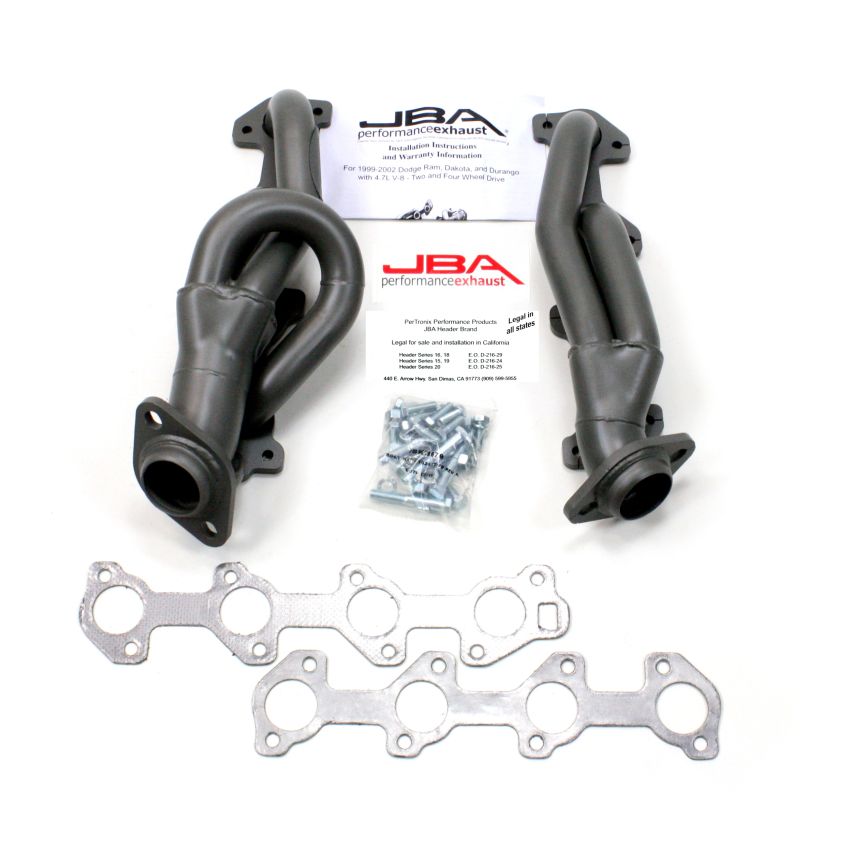 JBA 04-07 Dodge Dakota 4.7L PowerTech 1-1/2in Primary Ti Ctd Cat4Ward Header