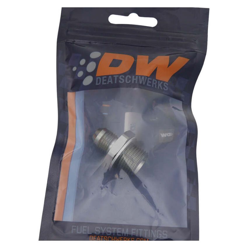 DeatschWerks 6-02-0616 6AN Male Flare to M18 X 1.5 Male Metric Adapter (Incl Crush Washer) - Titanium