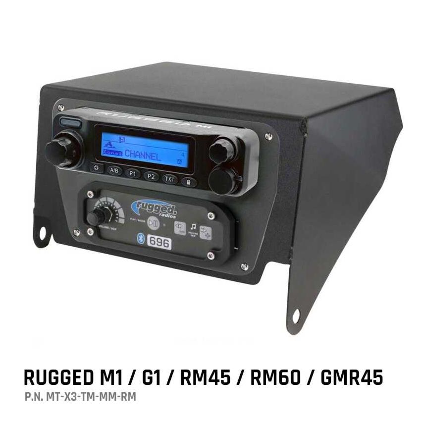 Rugged Radios MT-X3-TM-MM-RM Can-Am X3 Multi-Mount Kit - Top Mount - Rugged M1/G1/RM45/RM60/GMR45