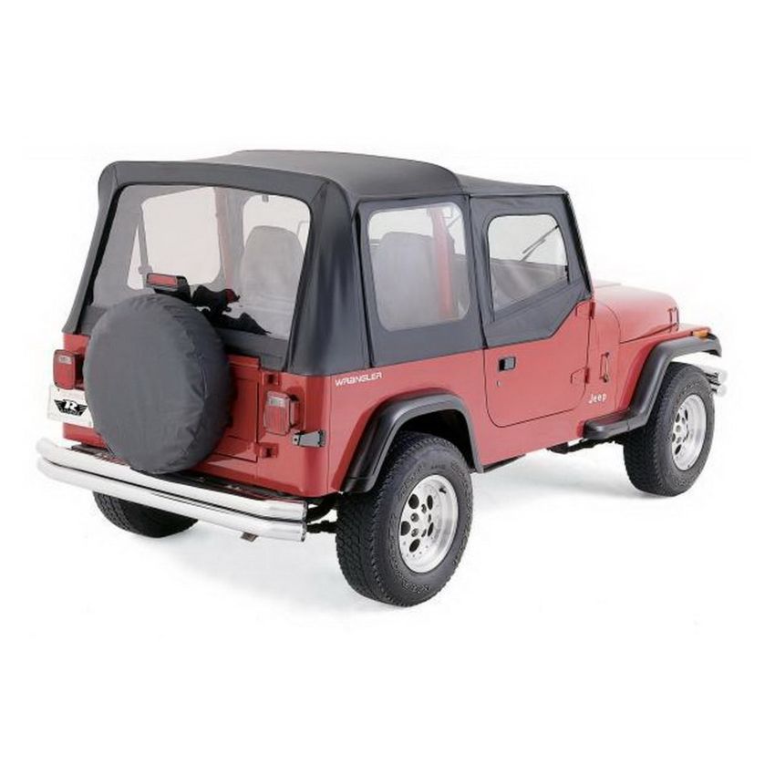 Rampage 1988-1995 Jeep Wrangler(YJ) OEM Replacement Top - Black Denim