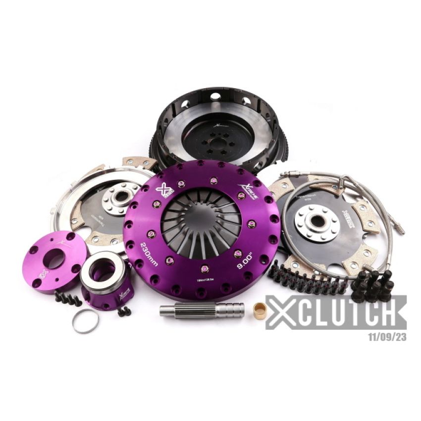 XCLUTCH XKNI23683-2E 99-02 Nissan Skyline GT-R 2.6L 9in Twin Solid Ceramic Clutch Kit