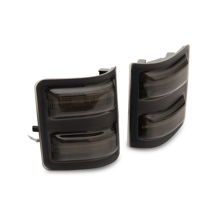 Raxiom SD18249 11-16 Ford F-250/F-350 Super Duty Axial LED SEQL Switchback Side Mirror Marker Lamps- Smoked