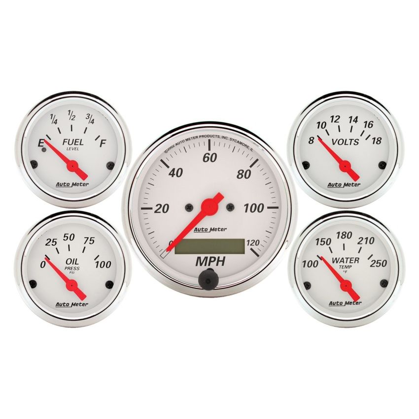 AutoMeter 1302 GAUGE KIT, 5 PC., 3 1/8