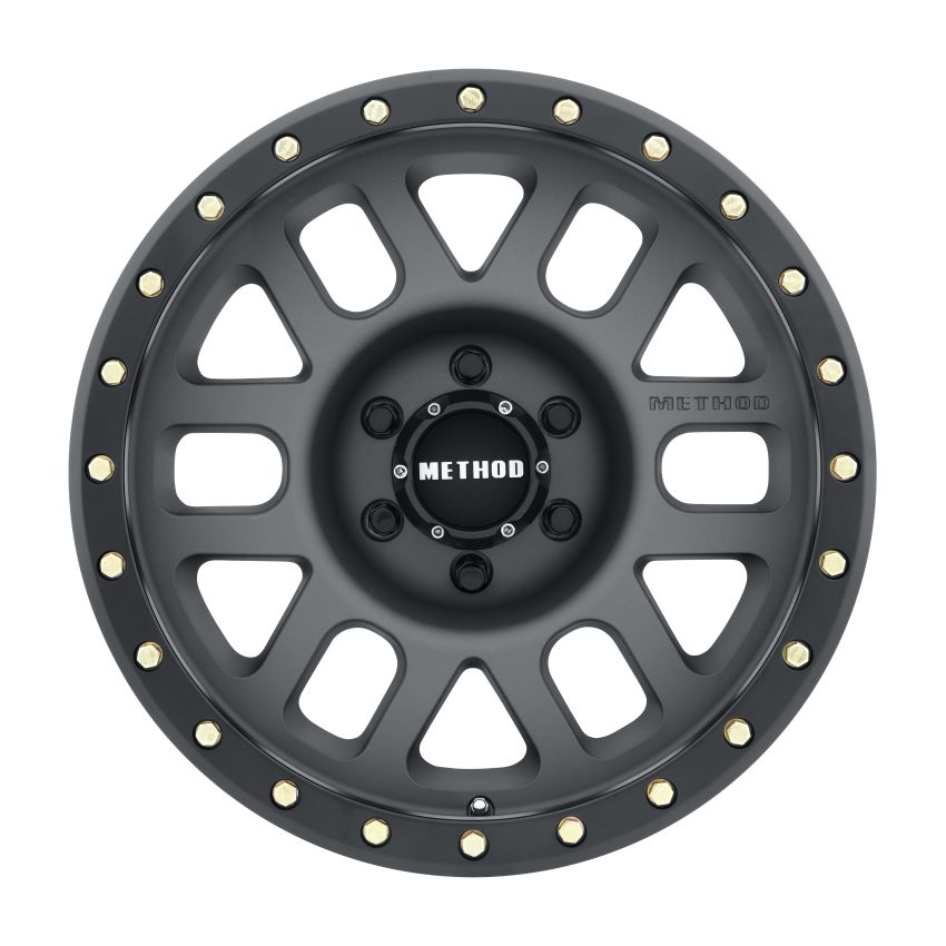 Method Wheels MR30989016818 Method MR309 Grid 18x9 +18mm Offset 6x135 94mm CB Titanium/Black Street Loc Wheel