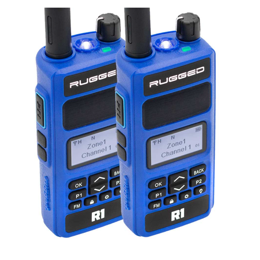 Rugged Radios R1-2-PACK 2 PACK - Rugged R1 - Business Band Two Way Handheld Radio - Digital and Analog