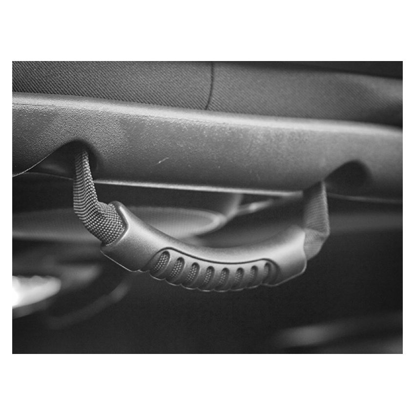 Rear Side Grab Handles Black 07-18 Jeep Wrangl