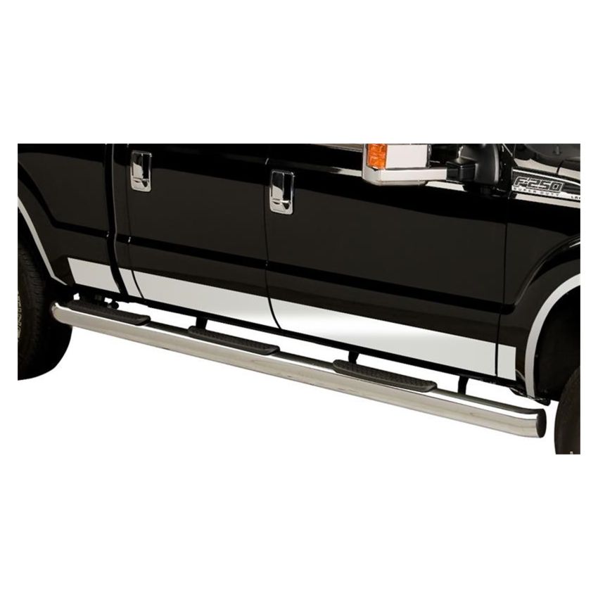 Putco 9751460 17-20 Ford SuperDuty SuperCrew - 6.5ft Bed Stainless Steel Rocker Panels