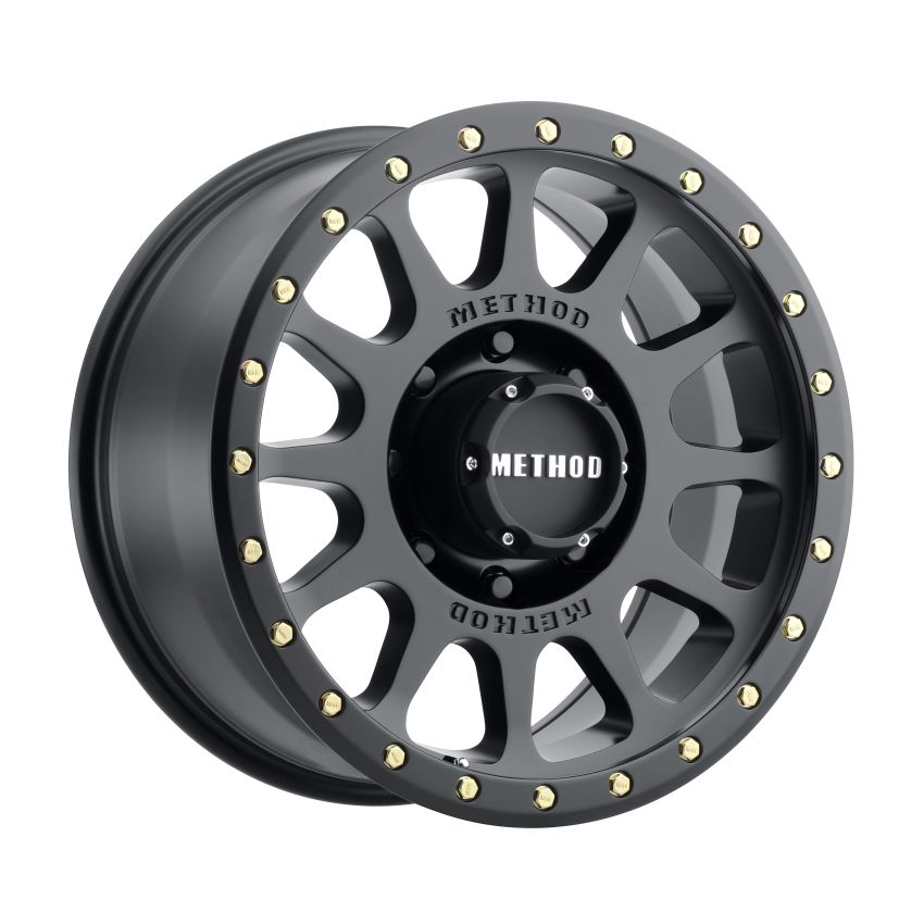 Method Wheels MR30568080500 Method MR305 NV 16x8 0mm Offset 8x6.5 130.81mm CB Matte Black Wheel