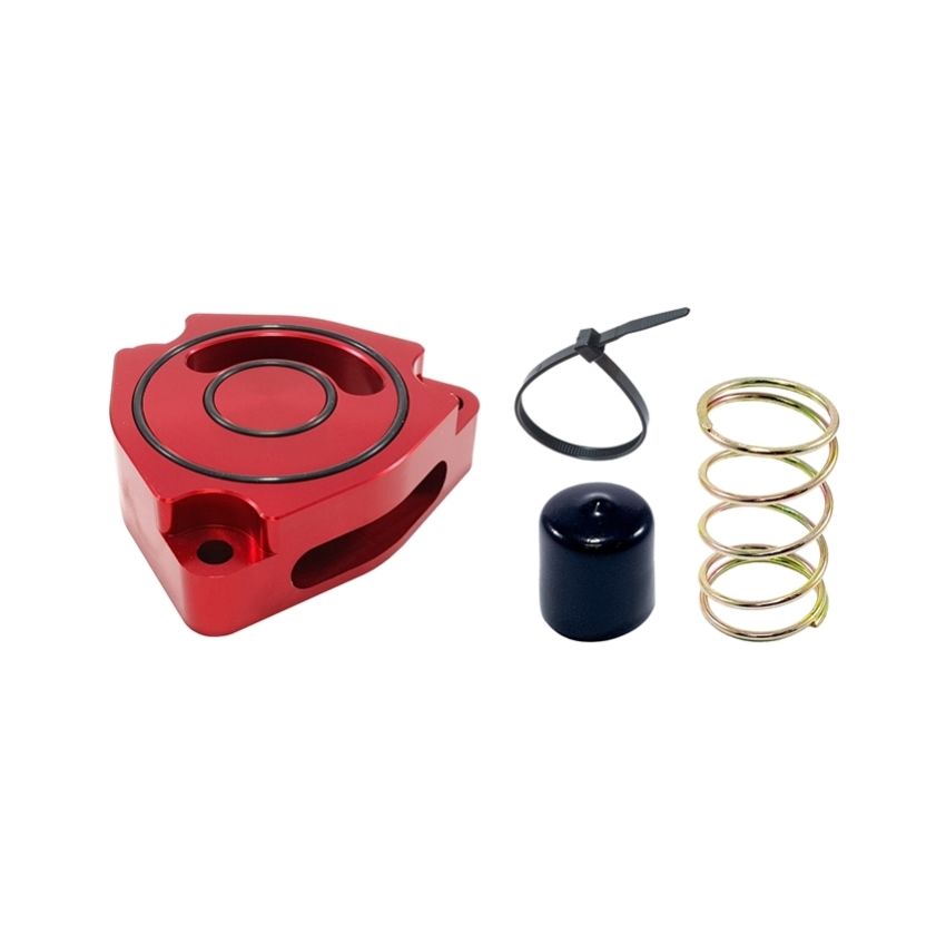 Torque Solution Blow Off BOV Sound Plate (Red) 14+ Kia Forte Koup Turbo