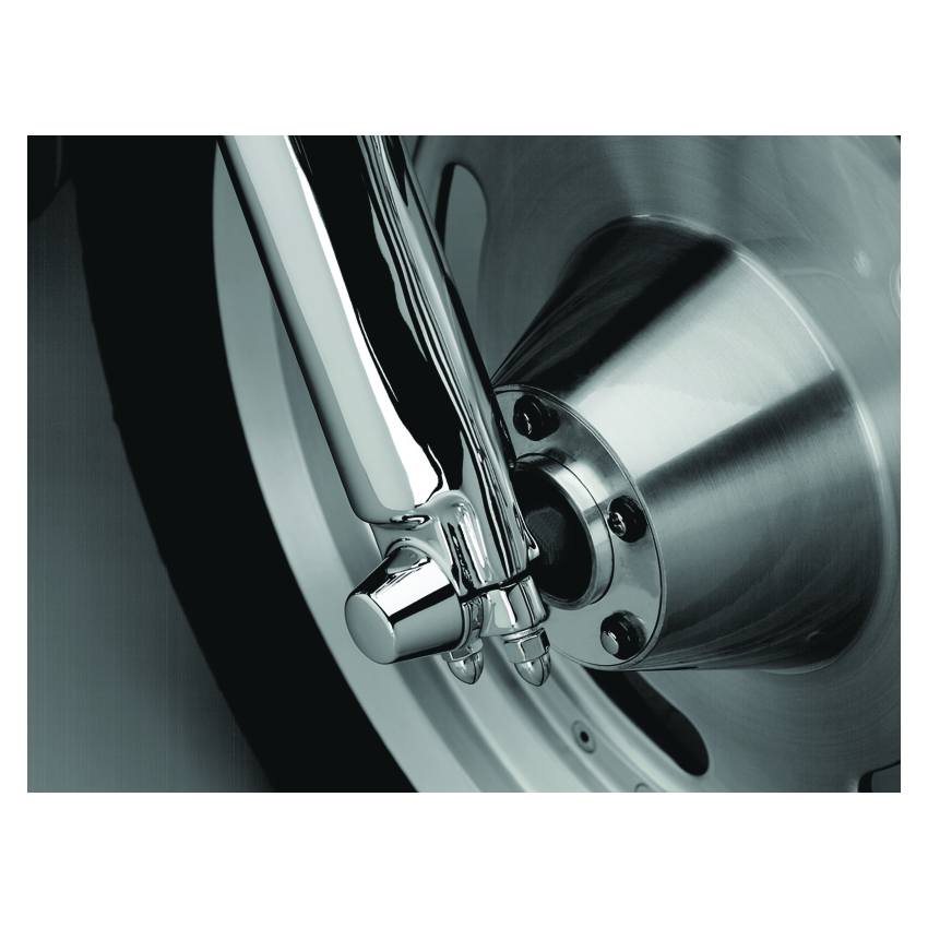 Kuryakyn 1201 Front Axle Nut Caps Chrome