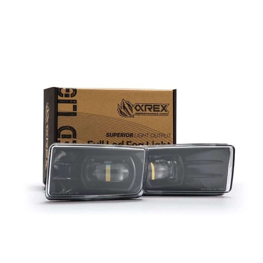 AlphaRex 210008 07-13 Chevrolet Silverado/04-17 Tahoe DoubleTap Dual Color LED Proj Fog Lights - Wt/Ambr