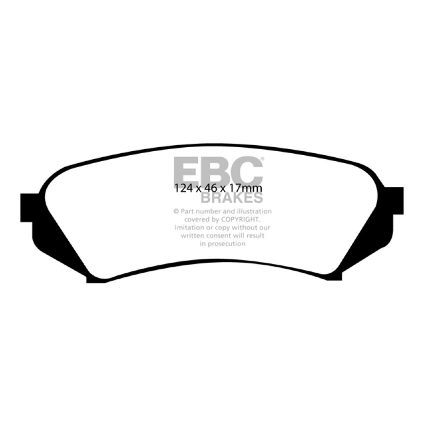 EBC DP61282 98-07 Lexus LX470 4.7 Greenstuff Rear Brake Pads