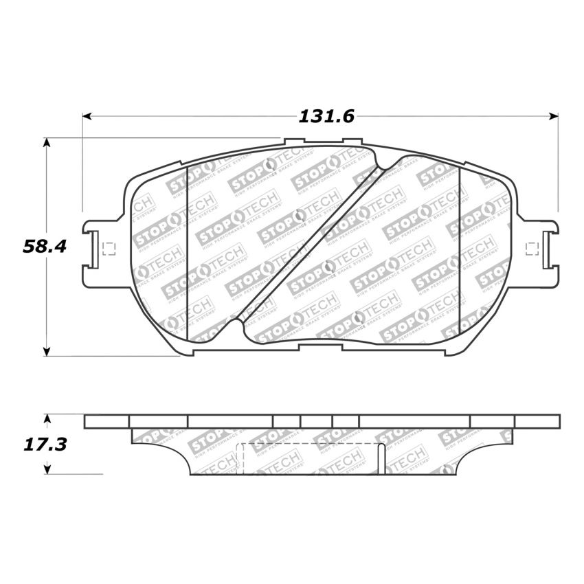 Stoptech 309.09080 Performance 06 Lexus GS / 09-10 IS Front Brake Pads