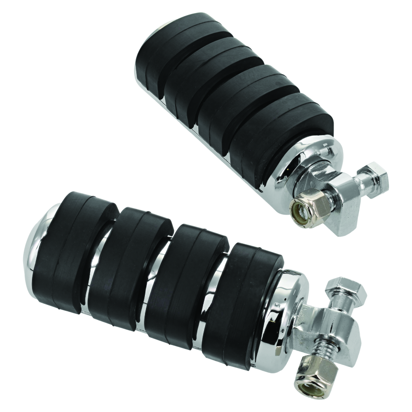 Kuryakyn 8002 ISO Peg Large With Male Adapter Chrome (Pair)