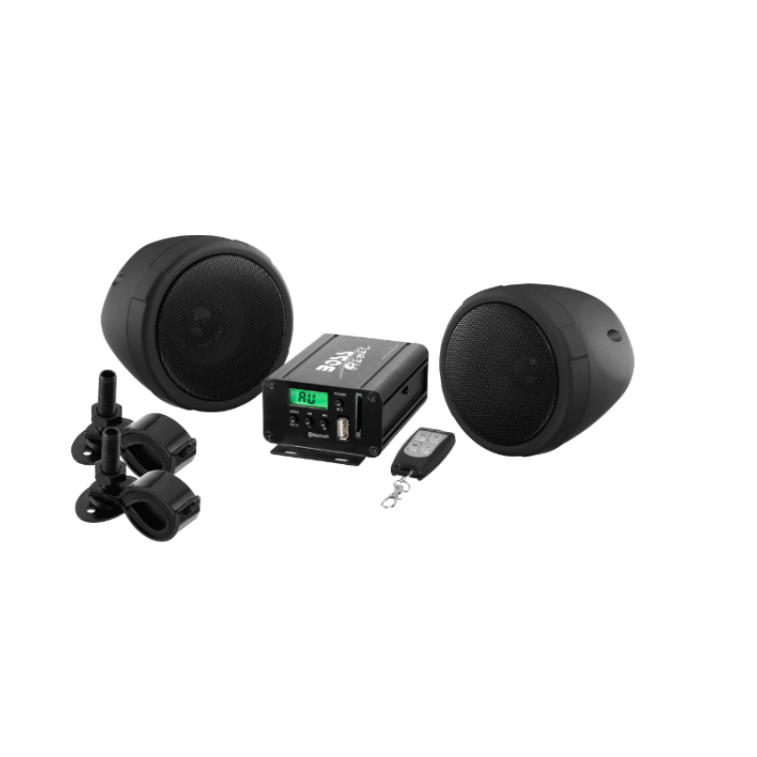 BOSS Audio Systems Motorcycle Speakers and Amplifier Audio Sound System