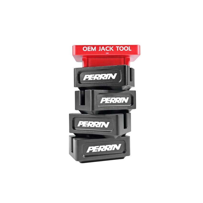 Perrin Performance PSP-BDY-040BK Perrin Jack Pad Set for Subaru (5pc) - Black