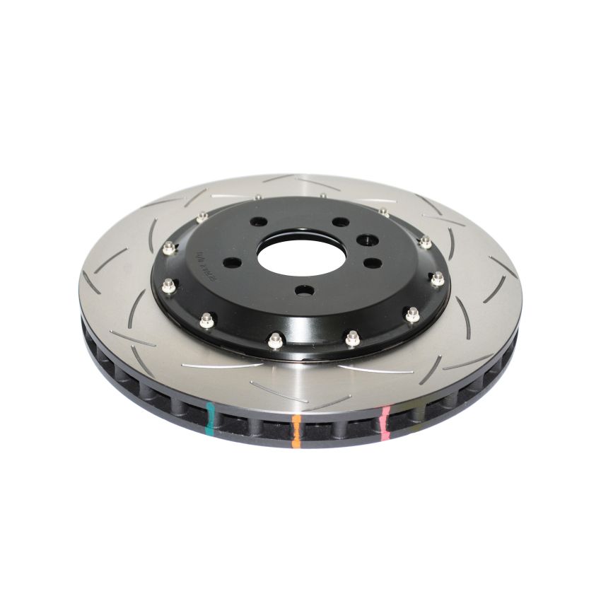 DBA 09-15 Lotus Evora F Front Slotted 5000 Series 2 Piece Rotor Assembled w/ Black Hat