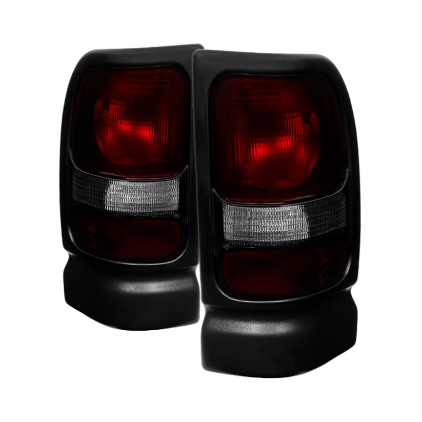 SPYDER 9029813 Xtune Dodge Ram 1500 94-01 (Not Sport Package) Tail Lights Red Smoked ALT-JH-DR94-OE-RSM