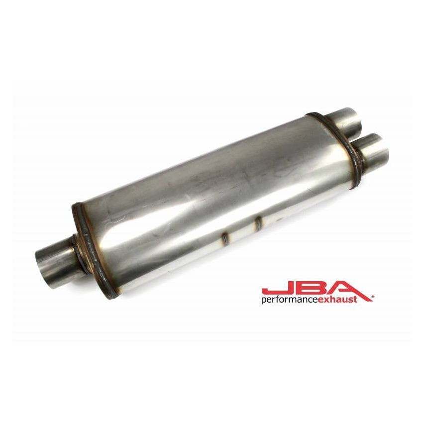 JBA Universal Chambered Style 304SS Muffler 25x8x5in 3in Center/Dual out
