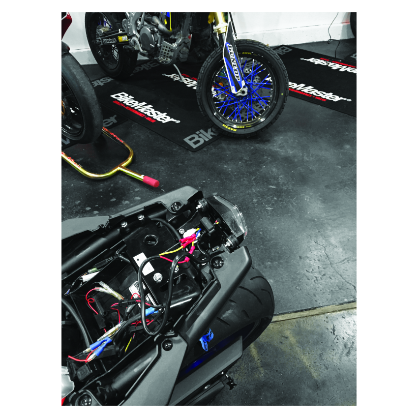 BikeMaster 266262 LED Mini Tail Light w/ License Plate Light