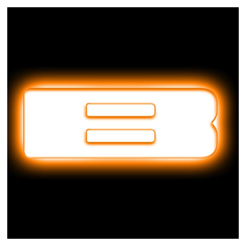 Oracle Lighting 3140-B-005 Universal Illuminated LED Letter Badges - Matte White Surface Finish - B