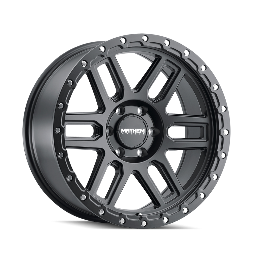 Mayhem 8304 Delta 17x9 / 6x139.7 BP / -12mm Offset / 106mm Hub Matte Black Wheel