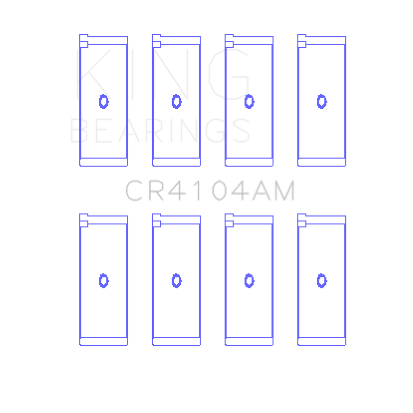King Engine Bearings CR4104AM0.75 Audi Abb/Abm/Adp/Pp/Rn (Size +0.75mm) Connecting Rod Bearing Set