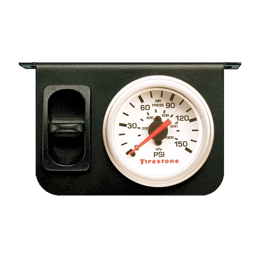 Firestone 2229 Air Adj. Leveling Electric Control Panel w/Single Gauge 0-150psi - White (WR17602229)