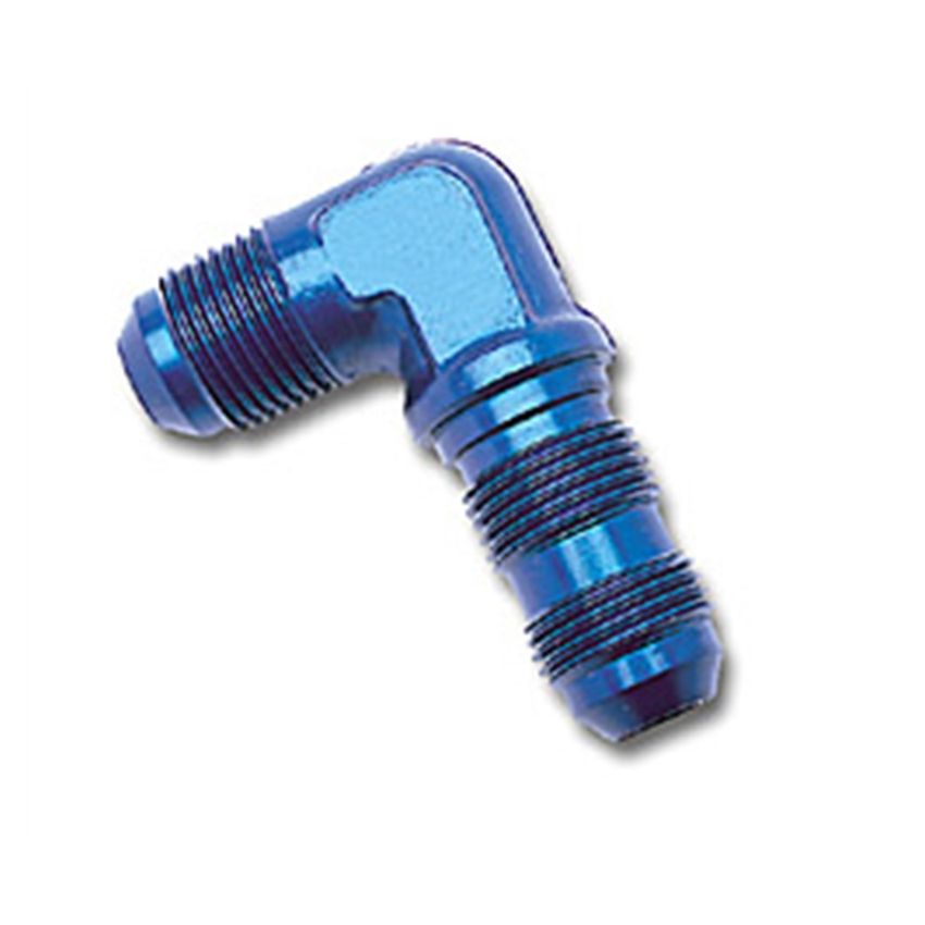 Russell Performance -6 AN 90 Degree Flare Bulkhead (Blue)
