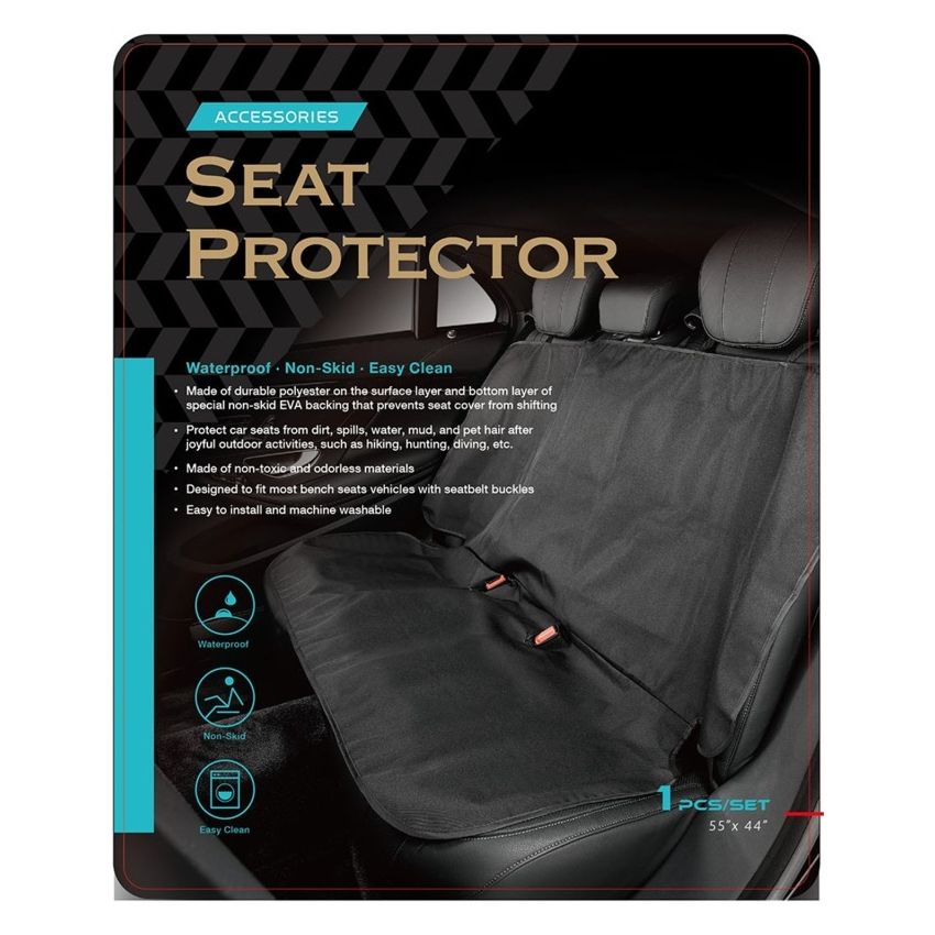 3D MAXpider 1786L-09 Universal Bench Seat Defender - Black