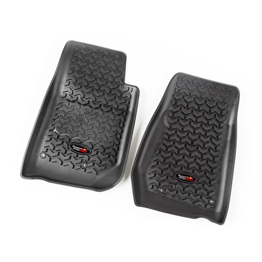 Floor Liners Front Black 14-18 Jeep Wrangler